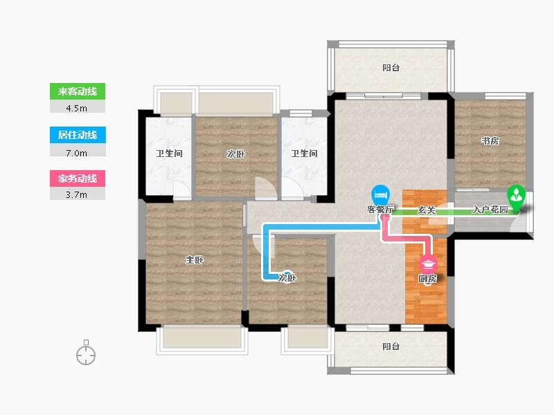 广西壮族自治区-钦州市-浦北晨华城市广场-99.53-户型库-动静线