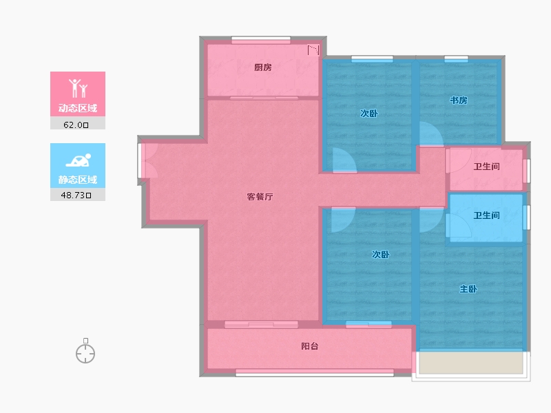 浙江省-温州市-国鸿大发清水湾-99.28-户型库-动静分区