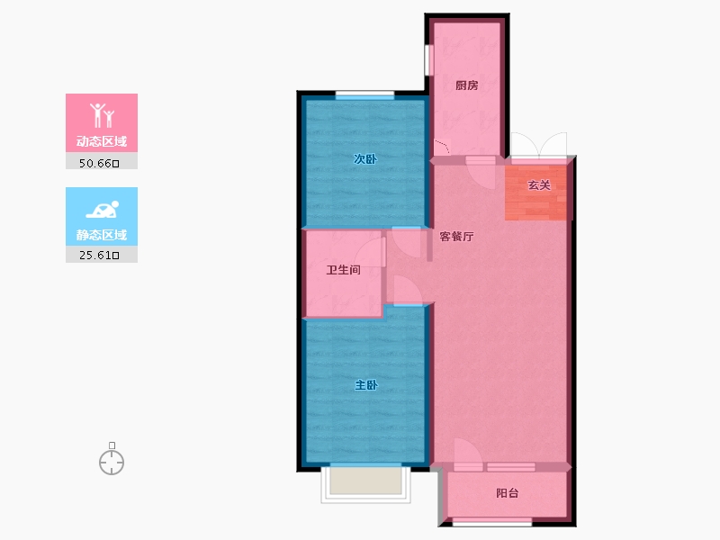 河北省-廊坊市-康城瑞府-68.00-户型库-动静分区