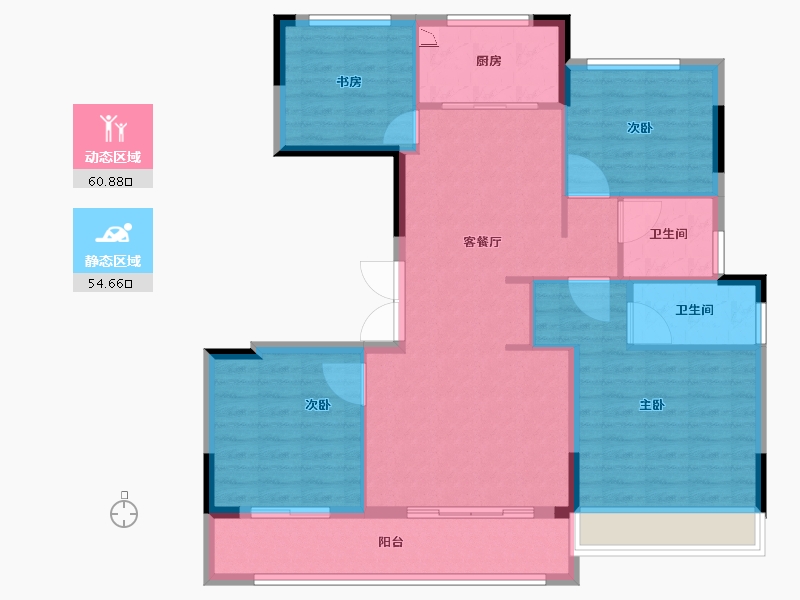 浙江省-温州市-华鸿大家御湖上品-104.80-户型库-动静分区