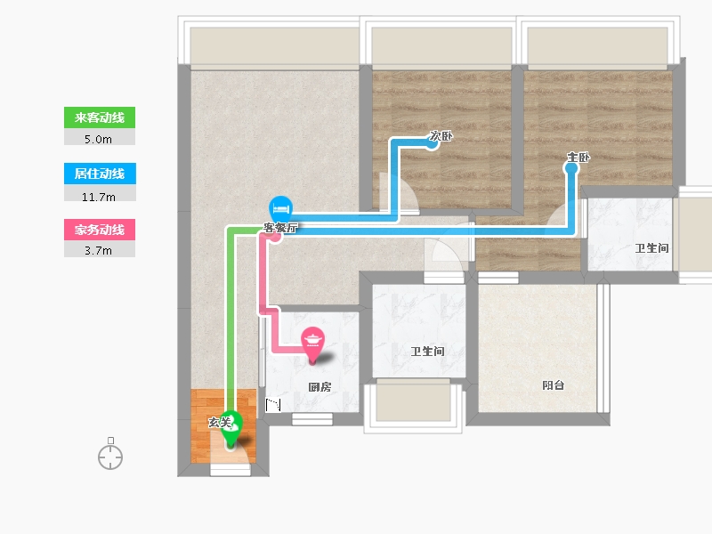 四川省-绵阳市-三汇・四季公园-56.38-户型库-动静线