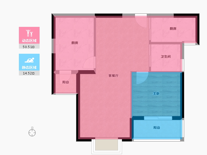 福建省-厦门市-禾祥东-58.59-户型库-动静分区