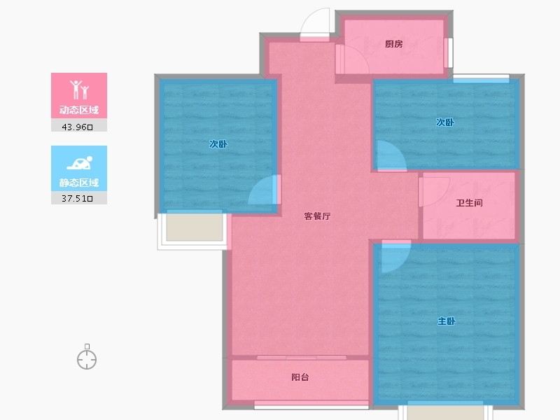 河北省-邢台市-70号院-72.73-户型库-动静分区