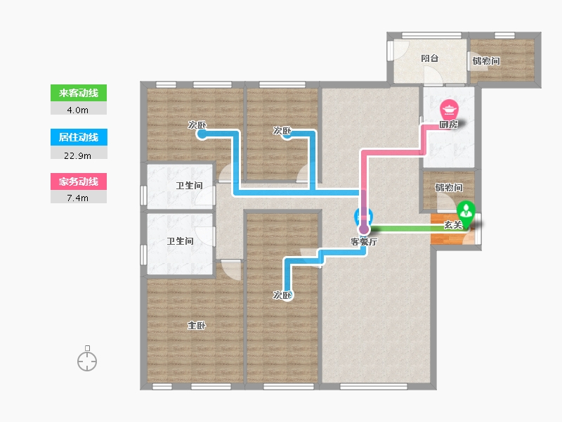 河南省-郑州市-正弘蓝堡湾-149.32-户型库-动静线