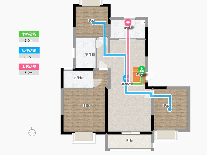 江苏省-常州市-紫云府-92.69-户型库-动静线