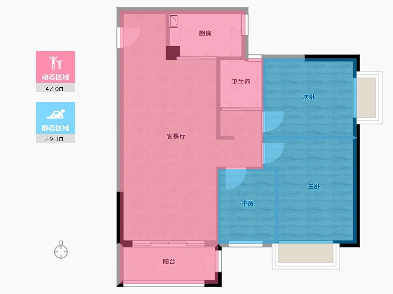 广西壮族自治区-南宁市-轨道御水悦居-69.16-户型库-动静分区