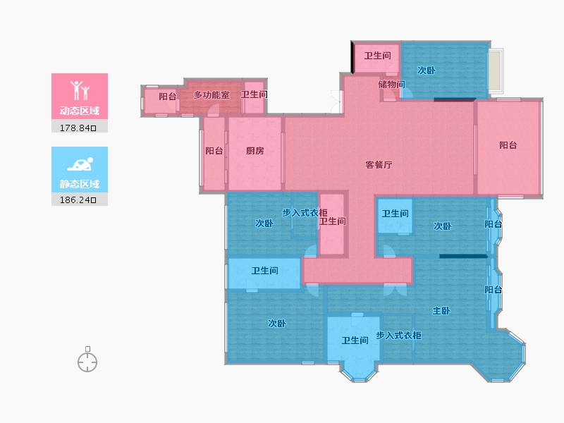 山东省-青岛市-青岛星河湾-331.62-户型库-动静分区