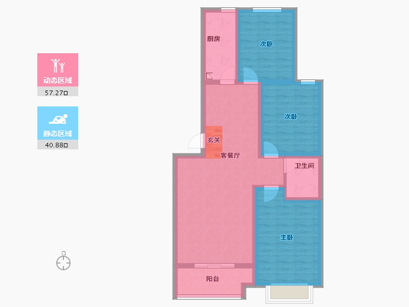 河北省-邯郸市-梦湖新城-87.26-户型库-动静分区