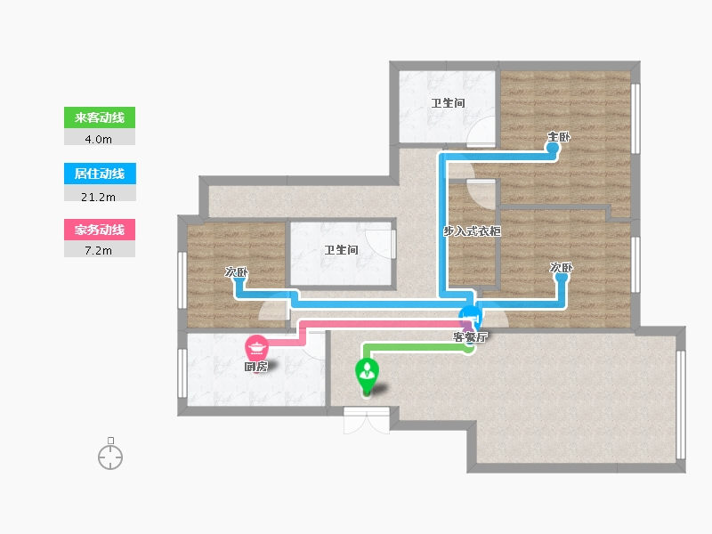 福建省-福州市-金辉溪溪里-99.04-户型库-动静线