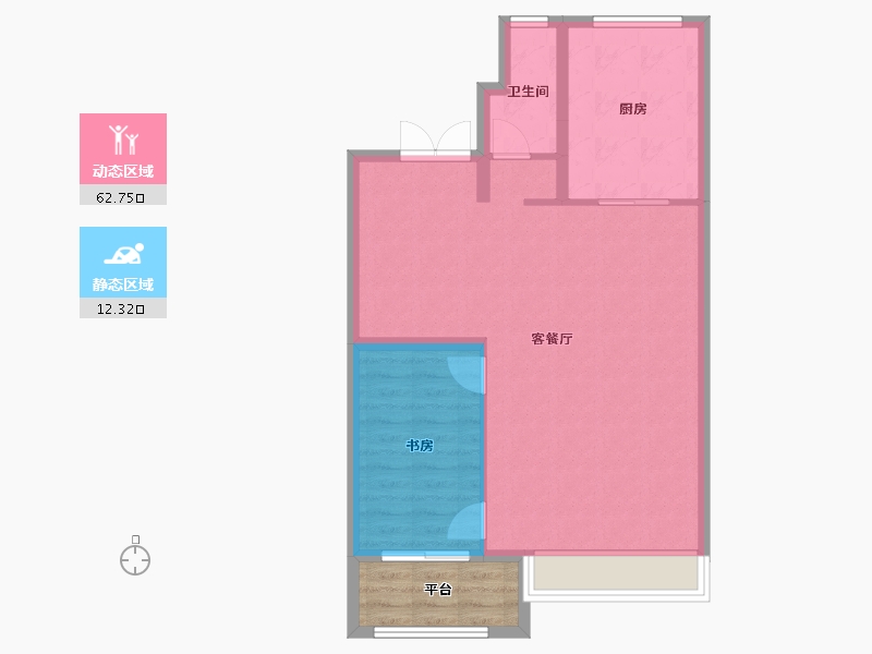 江苏省-徐州市-珑玺台-73.71-户型库-动静分区