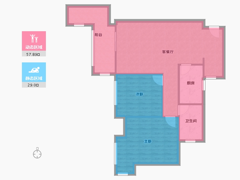 四川省-成都市-海骏达蜀都1号-78.59-户型库-动静分区