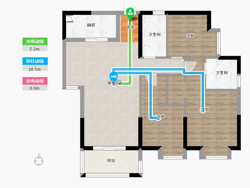 广西壮族自治区-桂林市-桂林奥林匹克花园-94.41-户型库-动静线