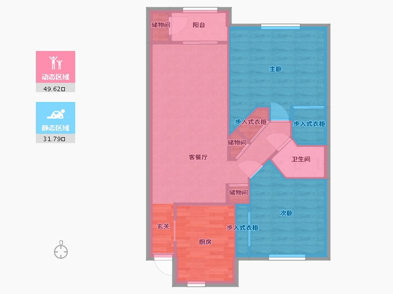 Florida-Broward-Sunny Lake Apartments-73.75-户型库-动静分区