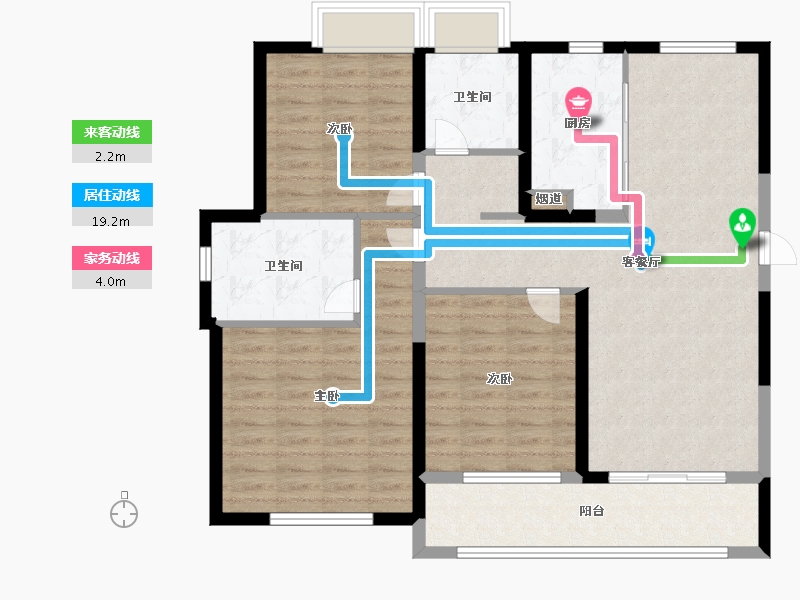 湖北省-武汉市-大华锦绣时代-104.80-户型库-动静线