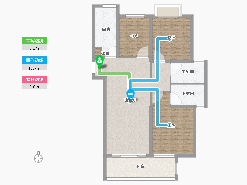 湖北省-武汉市-新力雅园-96.81-户型库-动静线