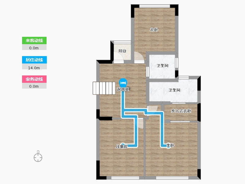 广东省-广州市-中冶・逸�Z台-75.06-户型库-动静线