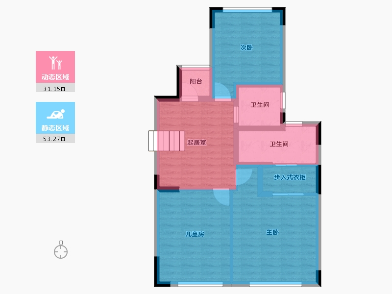 广东省-广州市-中冶・逸�Z台-75.06-户型库-动静分区