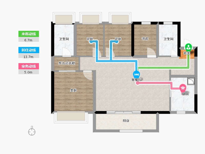 广东省-广州市-顺德未来城-94.72-户型库-动静线