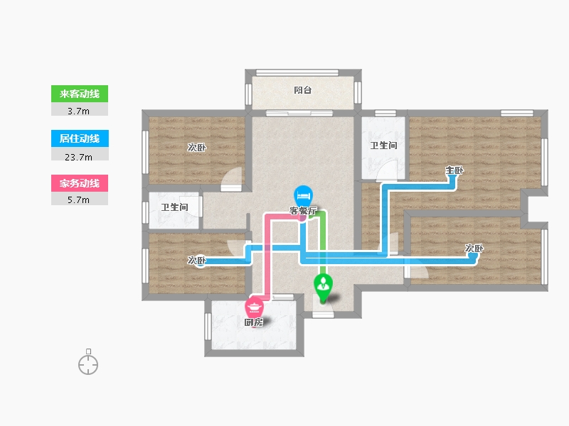 河南省-郑州市-永威城-98.04-户型库-动静线