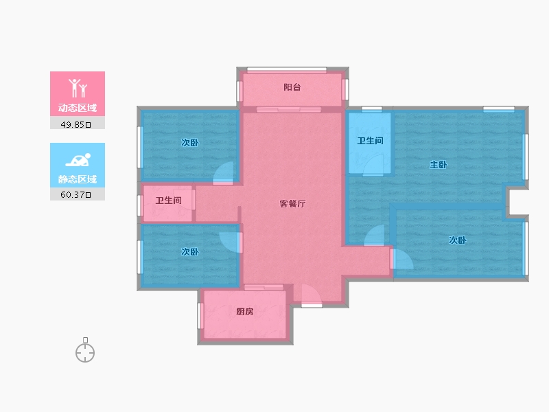 河南省-郑州市-永威城-98.04-户型库-动静分区