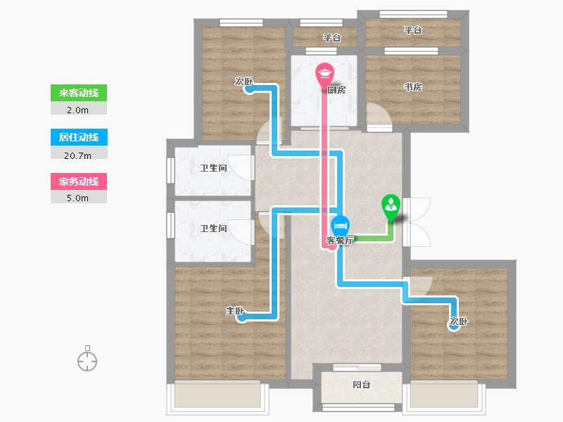 浙江省-湖州市-悦君府-86.54-户型库-动静线