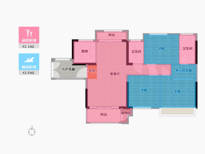 广东省-广州市-绿地珑�h府-101.60-户型库-动静分区