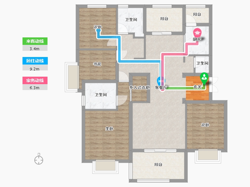 北京-北京市-京投发展・�Z悦府-111.72-户型库-动静线