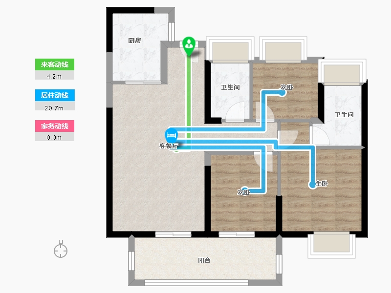 福建省-漳州市-中海上湾-80.00-户型库-动静线