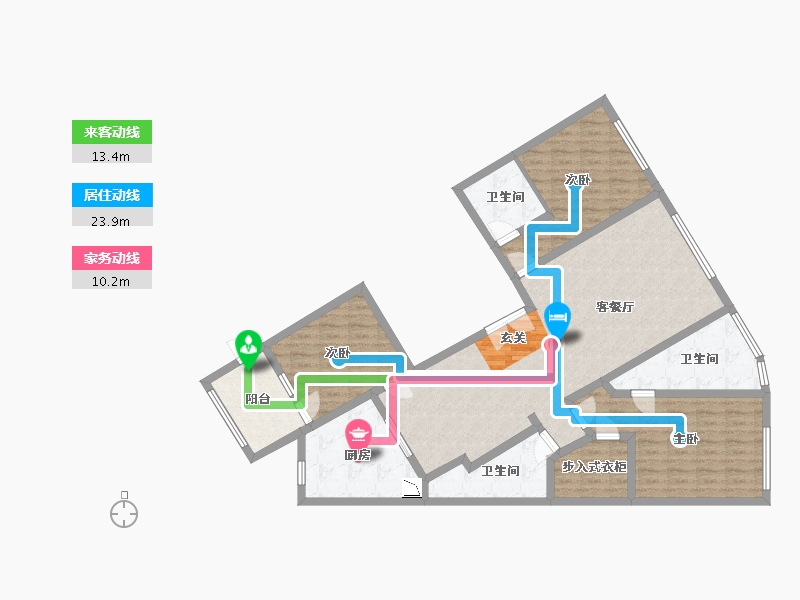 北京-北京市-西钓鱼台・御玺-122.55-户型库-动静线