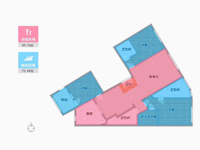 北京-北京市-西钓鱼台・御玺-122.55-户型库-动静分区