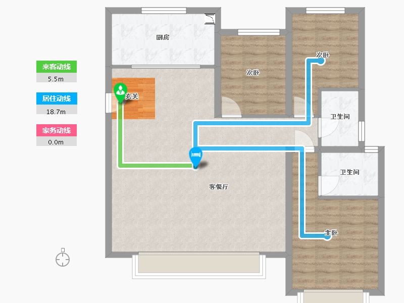 北京-北京市-中铁诺德春风和院-94.96-户型库-动静线