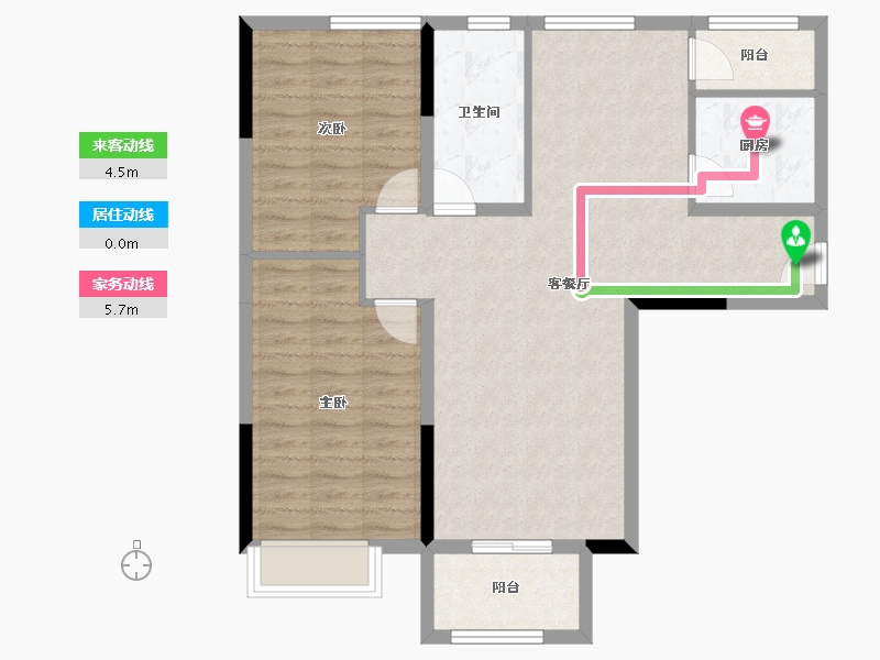 广东省-深圳市-顺和雅苑-84.55-户型库-动静线