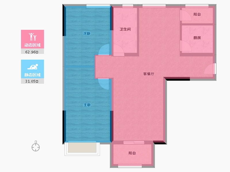 广东省-深圳市-顺和雅苑-84.55-户型库-动静分区