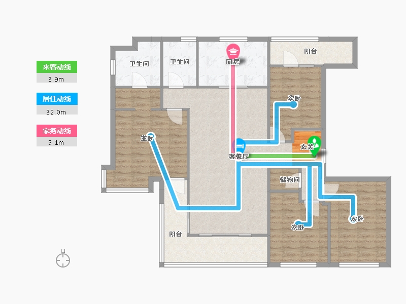 安徽省-合肥市-铂悦・庐州府-123.33-户型库-动静线