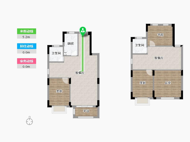 湖北省-武汉市-武建龙樾上城-117.27-户型库-动静线