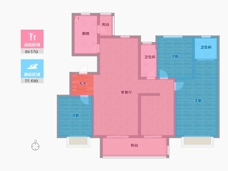 山东省-济南市-济水别苑-129.99-户型库-动静分区