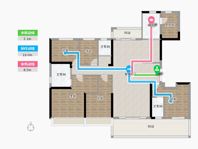 河南省-洛阳市-碧桂园-172.00-户型库-动静线