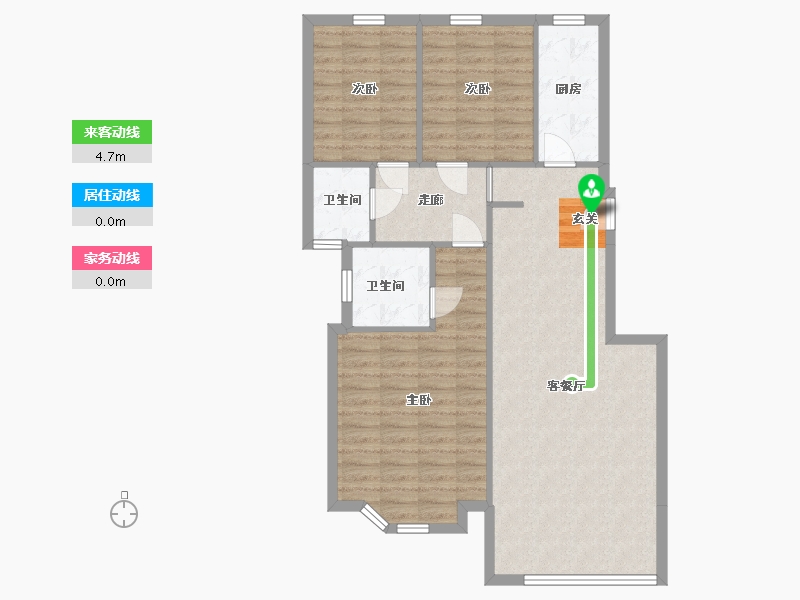 河北省-廊坊市-阿尔卡迪亚-92.71-户型库-动静线