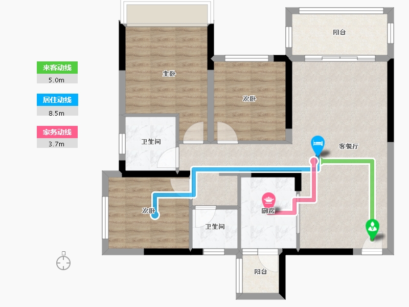 四川省-乐山市-印象欧城二期南郡-82.98-户型库-动静线