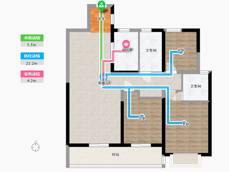 云南省-昆明市-复地��O-101.00-户型库-动静线