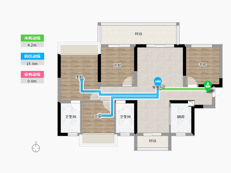 四川省-宜宾市-上海多伦公馆-92.01-户型库-动静线