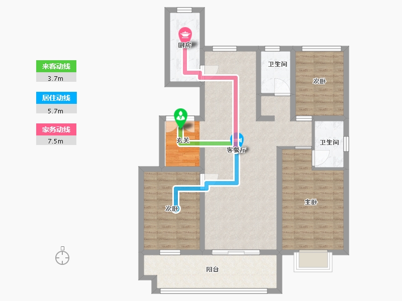 山东省-临沂市-城投华皓城-94.40-户型库-动静线