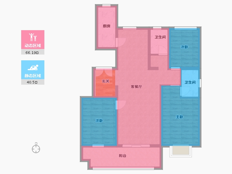 山东省-临沂市-城投华皓城-94.40-户型库-动静分区