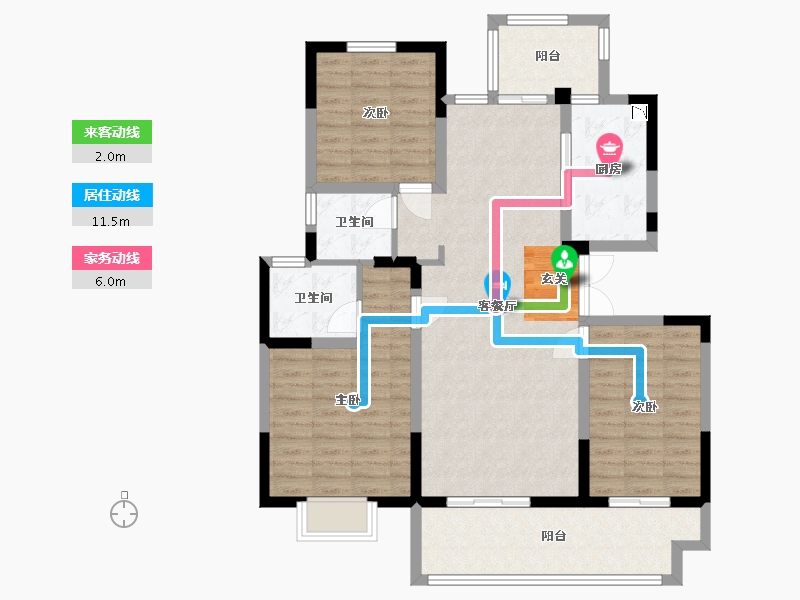 山东省-临沂市-泰鲁禧�h-101.39-户型库-动静线