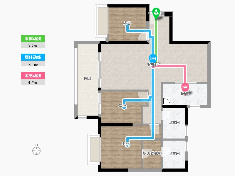 广东省-广州市-保利和光晨樾-92.51-户型库-动静线