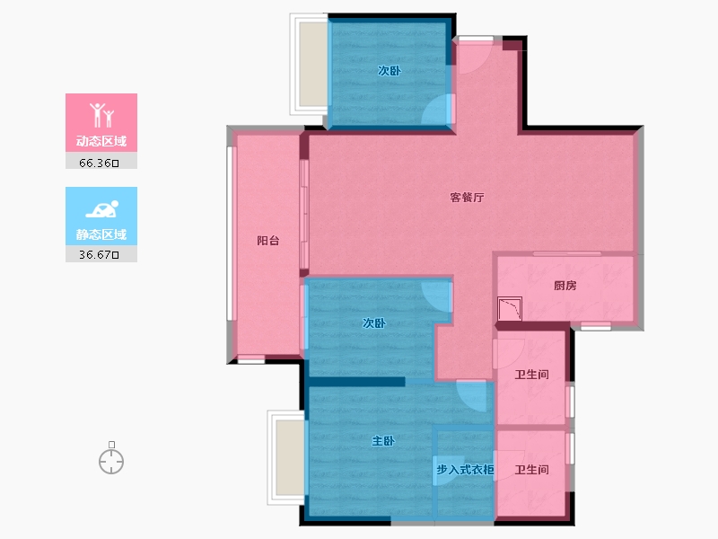 广东省-广州市-保利和光晨樾-92.51-户型库-动静分区