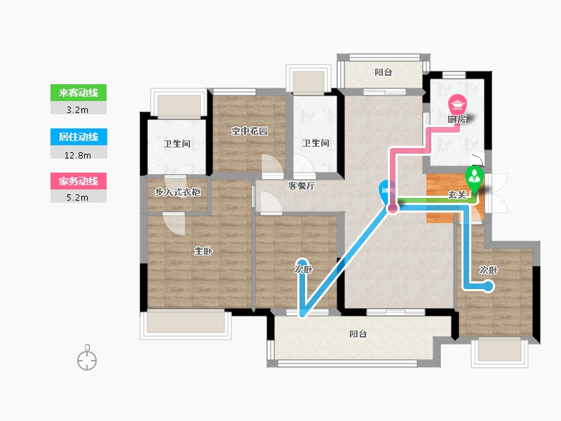 广东省-江门市-保利�h府-100.93-户型库-动静线