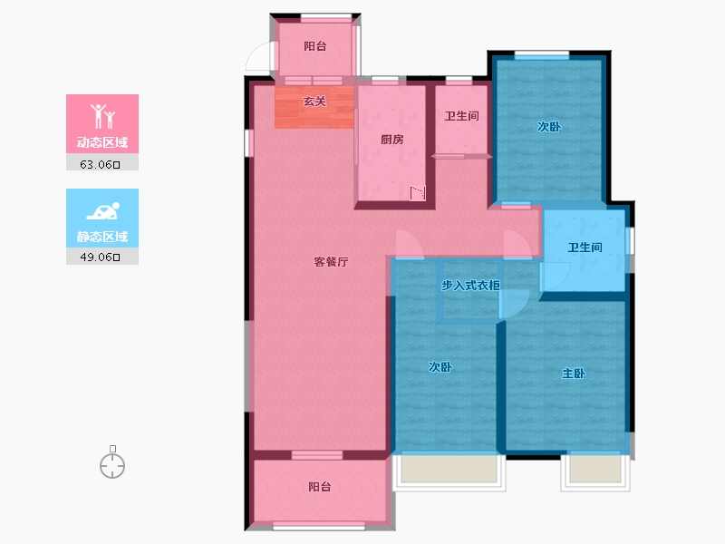 安徽省-蚌埠市-鹏欣天珑天�h-99.20-户型库-动静分区