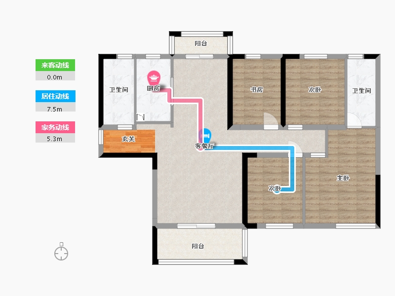 湖南省-长沙市-金富湘江悦城-114.40-户型库-动静线