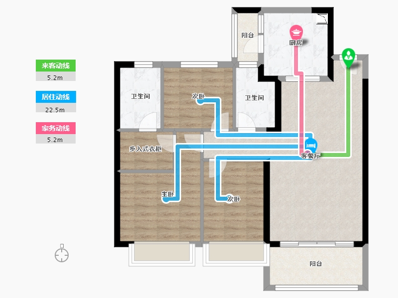 辽宁省-葫芦岛市-龙港恒大逸合城-91.21-户型库-动静线